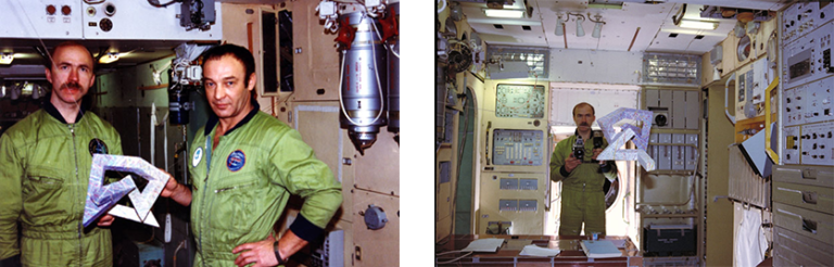 Star City pre-flight training with cosmonauts Gennadi Manakov and Alexander Polischuk.