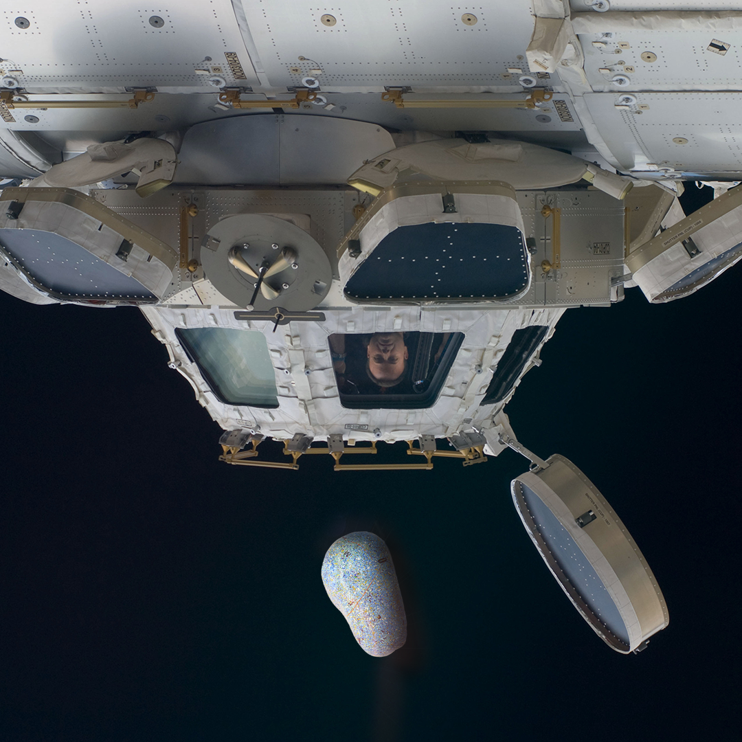 Cosmic Stone deployed from the space station.