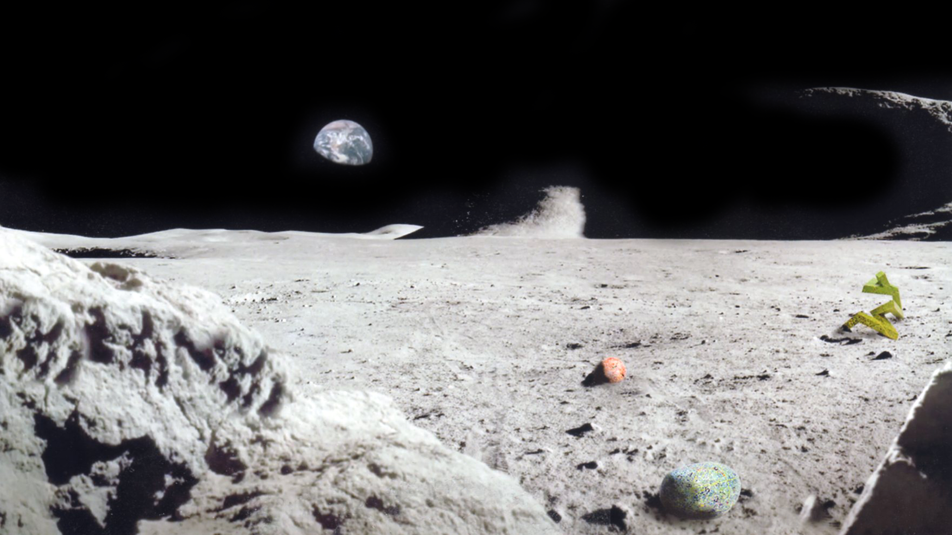 csomic stones on the Moon