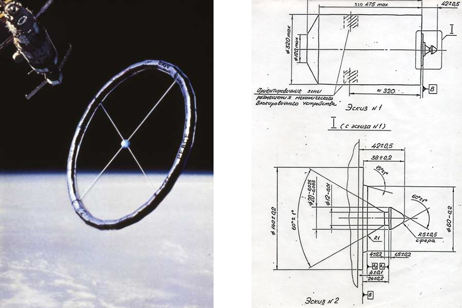 Glavkosmos OUR-SPS deployment from Mir